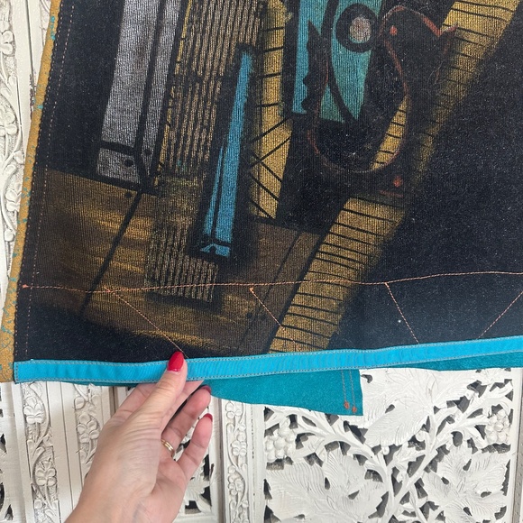 OHDD Save The Queen Avante Garde Steam Punk Denim & Suede Leather Skirt Sz Small - Picture 4 of 9